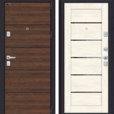 Двери входные Porta M П50. Л22 (AB-6) Tobacco Greatwood/Nordic Oak